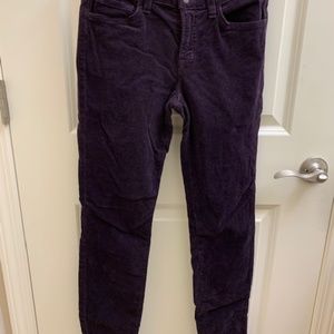 J Brand Blackberry Corduroy Skinny Jeans
